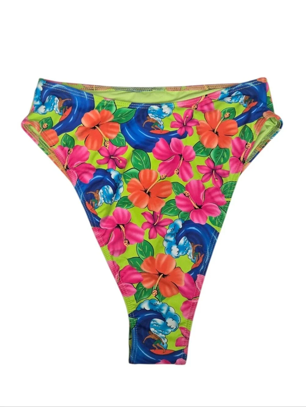 Frankie's Bikinis Multicolor Floral High-Rise Bottoms